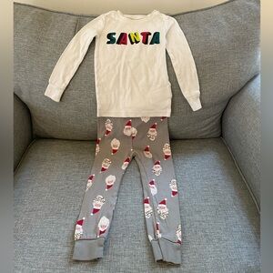 Old Navy Santa Christmas PJs Pajamas Size 3T